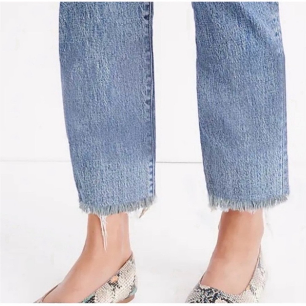 Madewell The Perfect Vintage Jean  Size 28 Distressed Knee - Picture 5 of 8